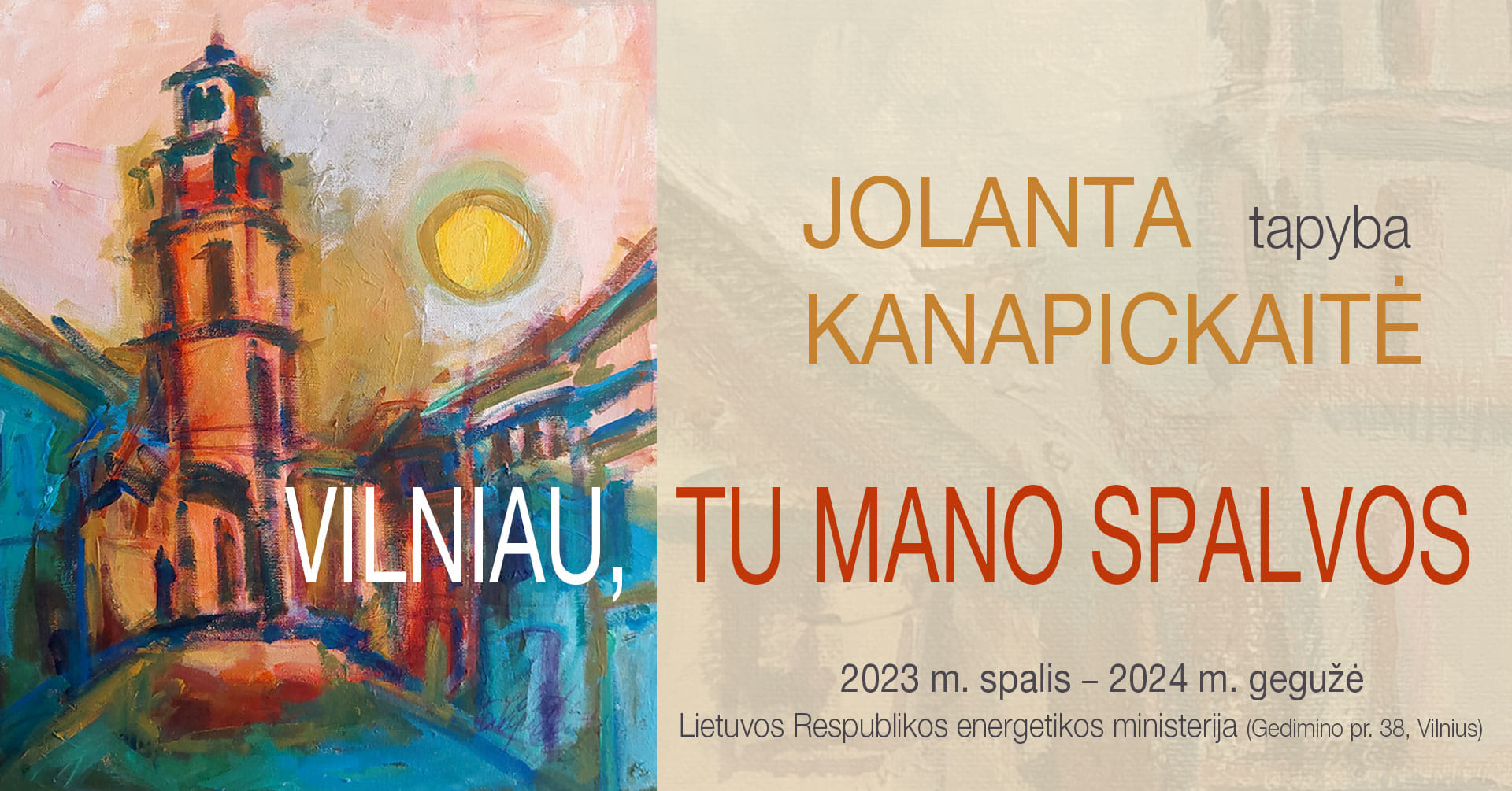 Vilniau, tu mano spalvos paroda 2023